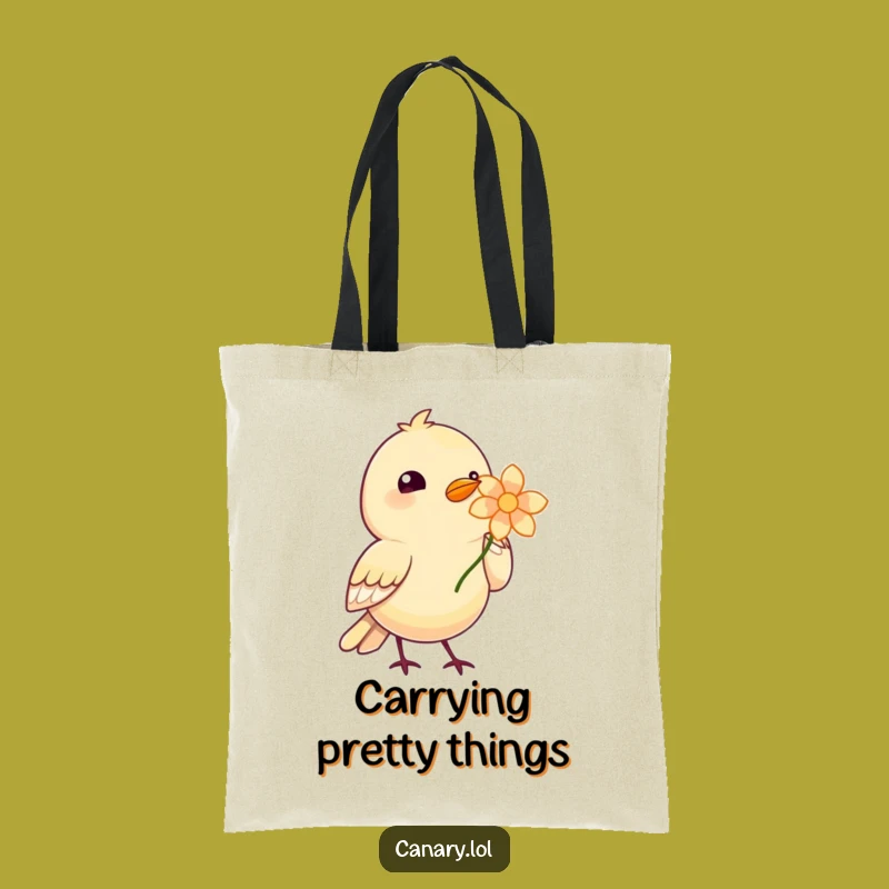 Funny Bird Bouquet Tote Bag - Carry Joyful Blooms Everywhere!