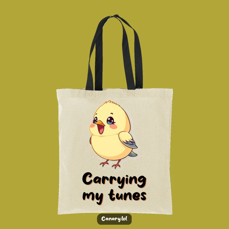 Funny Singing Canary Bird Tote: Carry Your Melody Anywhere